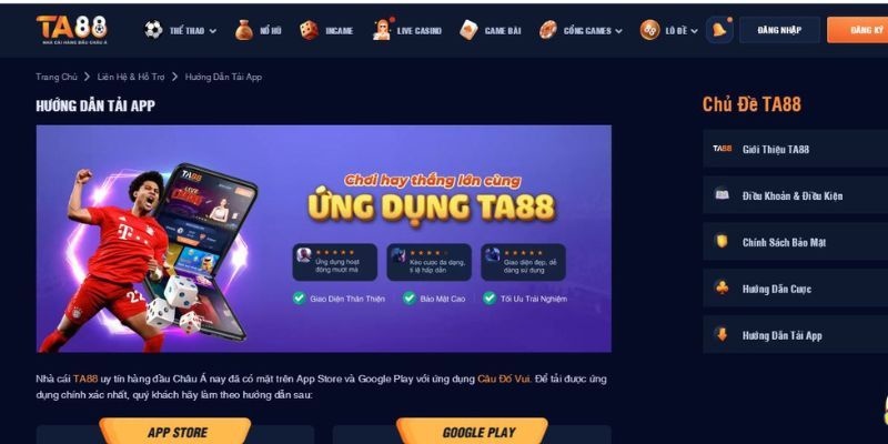 Tải app ta88 với các thông tin cơ bản cần nắm bắt